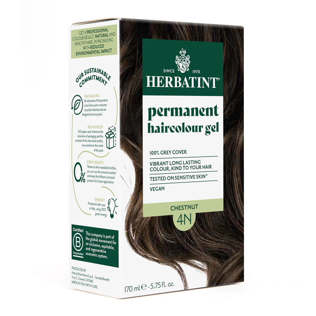 Herbatint-Soin-Colorant-Permanent-4N-Chatain.webp Herbatint Soin Colorant Permanent 4N Chatain – Image 1