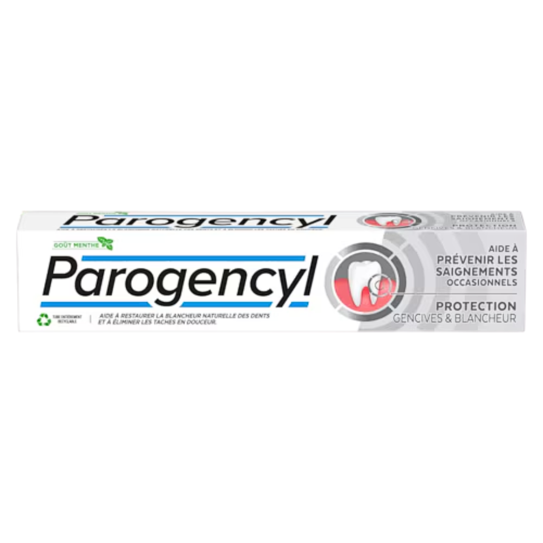 Parogencyl-Dent-Soin-Protection-Gencives-Blancheur-75ml.png Parogencyl Dentifrice Soin Protection Gencives & Blancheur 75ml – Image 1