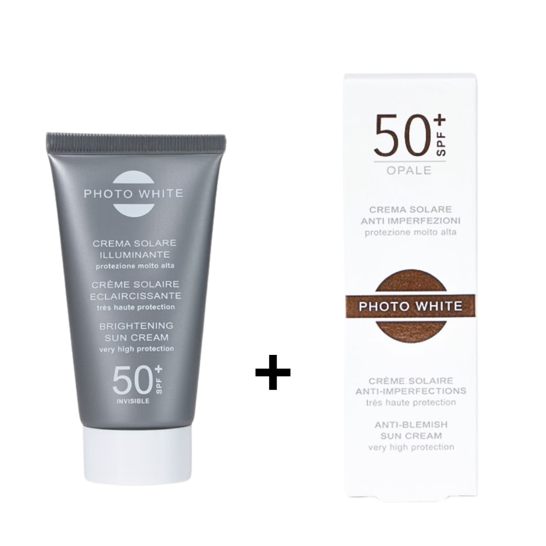 Photowhite-duo-pack-Ecran-Invisible-spf5050mlEcran-Teinte-Opale.png Photowhite Ecran Invisible Spf50+50ml+Ecran Teinte Opale Duo Pack – Image 1