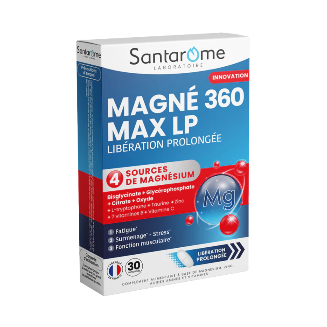 Santarome-Stress-Control-30-comprimes-1.png Santarome Magne 360 Max LP 30 Comprimes – Image 1