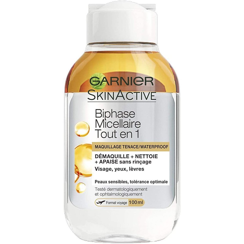 3600542146463-1.jpg Garnier SkinActive – Eau micellaire Biphasé – 100ml – Image 1