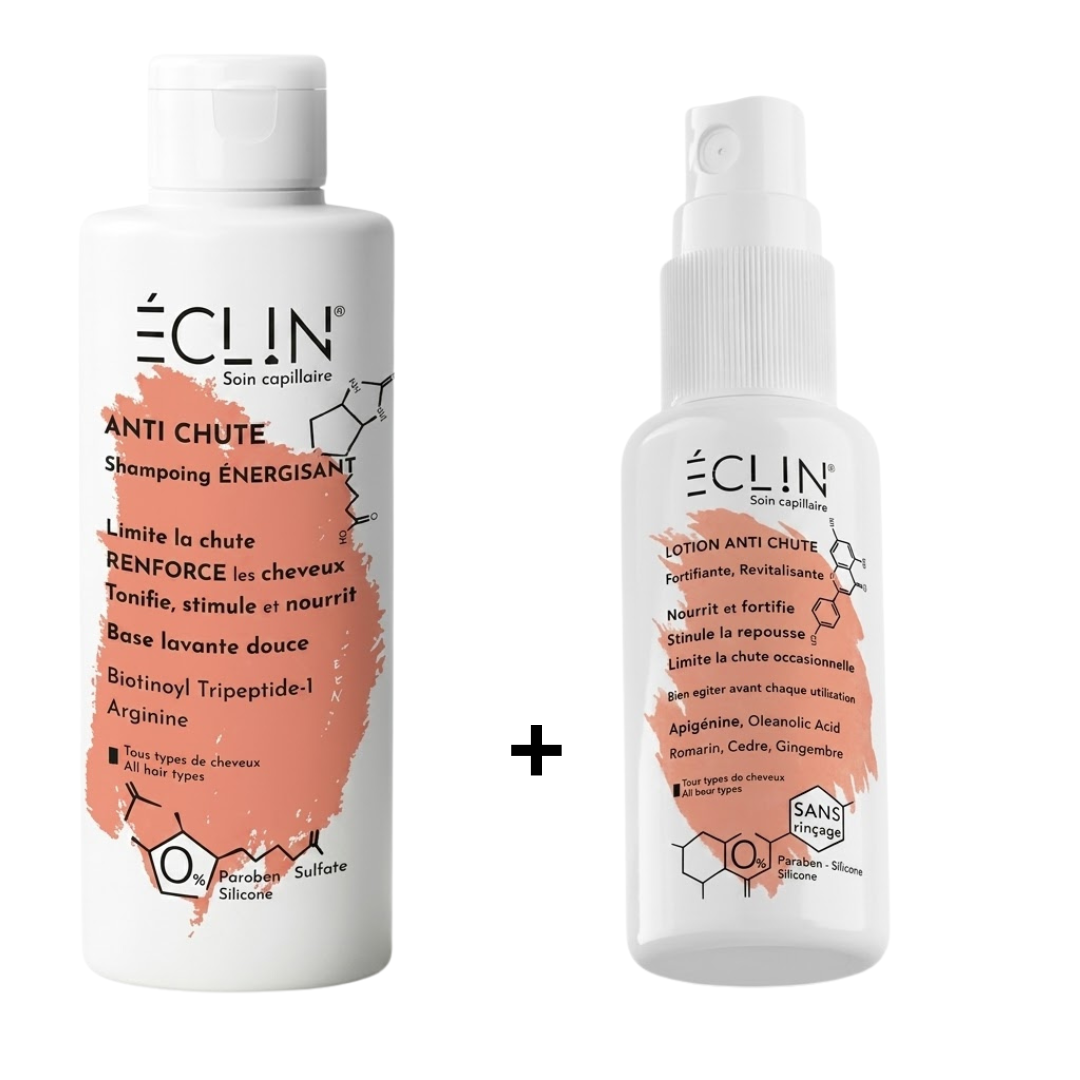 Eclin-Duo-Pack-Lotion-Anti-Chute-200mlShampoing-200ml.png Eclin Lotion Anti-Chute 200ml+Shampoing 200ml Duo Pack – Image 1