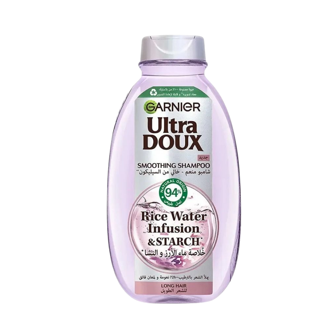 Garnier-Ultra-Doux-Shampoo-Rice-Water-200ml.png Garnier Ultra Doux Shampoing Rice Water 200ml – Image 1