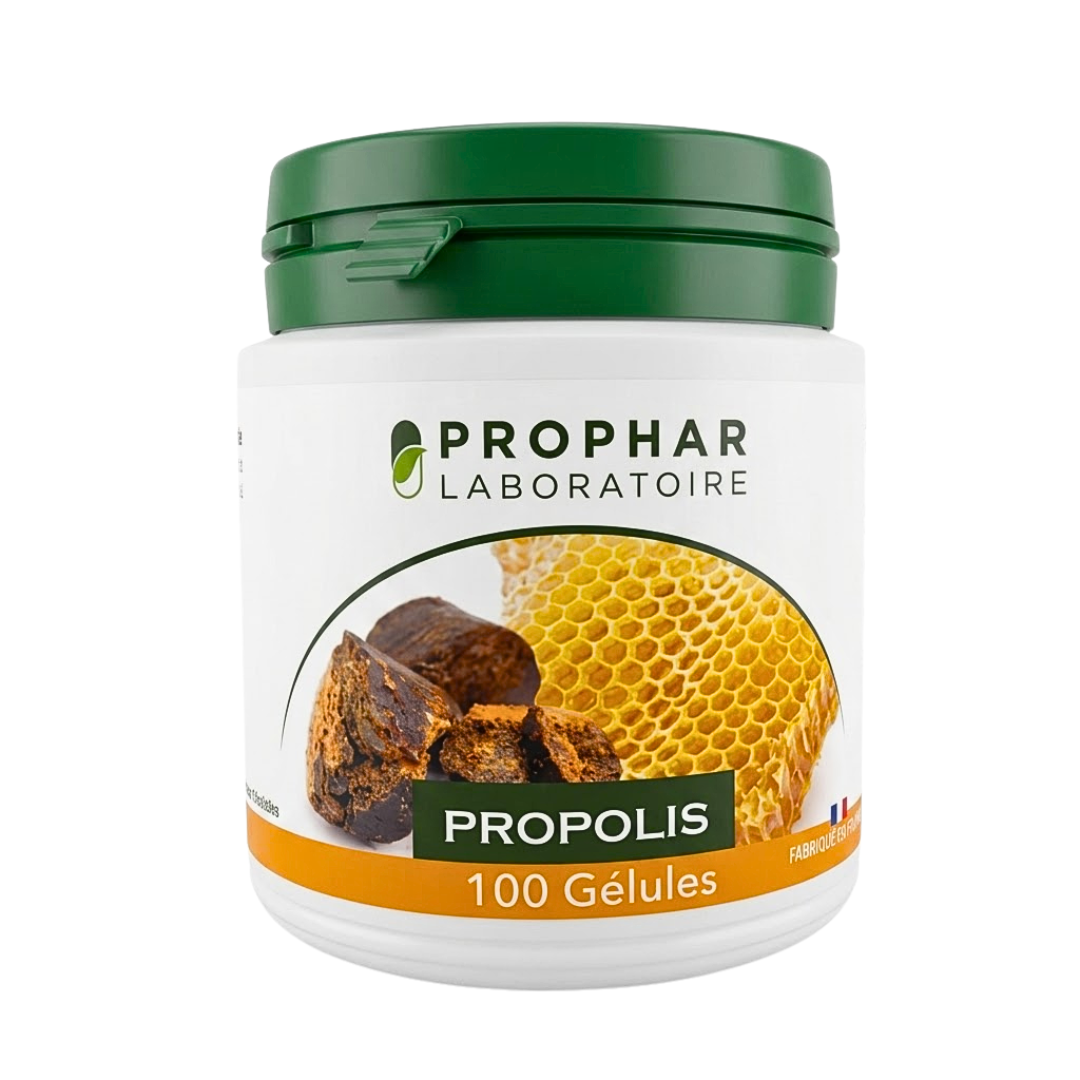 Prophar-Propolis-100gelules.png Prophar Propolis 100 Gelules – Image 1