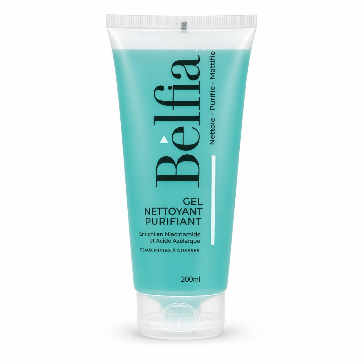 Belfia-Gel-Nettoyant-Purifiant-200ml.jpeg Belfia Gel Nettoyant Purifiant 200ml – Image 1