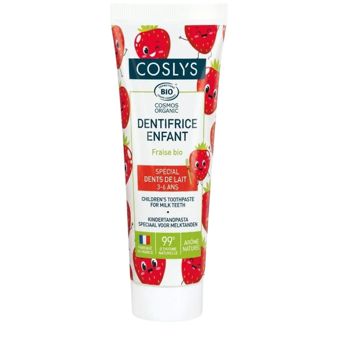 Coslys-Dent-Junior-Fraise-50Ml.png Coslys Dentifrice Junior Fraise 50Ml – Image 1
