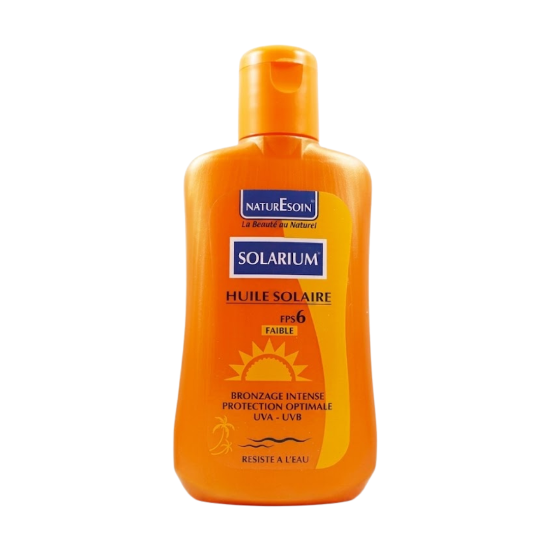 Nature-soin-solarium-huile-solaie-FPS6-100ml.png Nature Soin Solarium Huile Solaie FPS6 100ml – Image 1