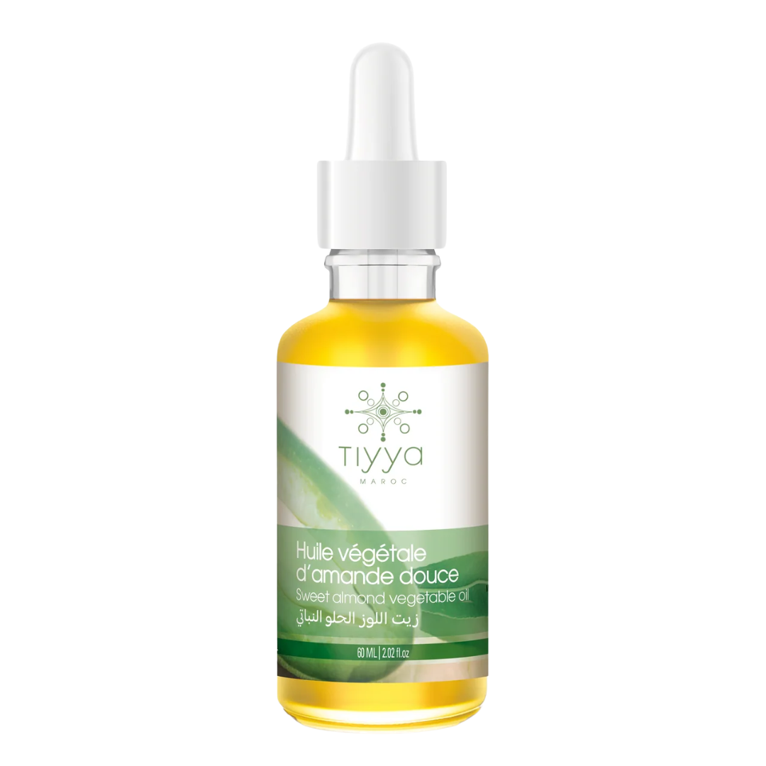 Tiyya-Huile-vegetale-damande-douce-60ml.png Tiyya Huile Vegetale D’amande Douce 60ml – Image 1