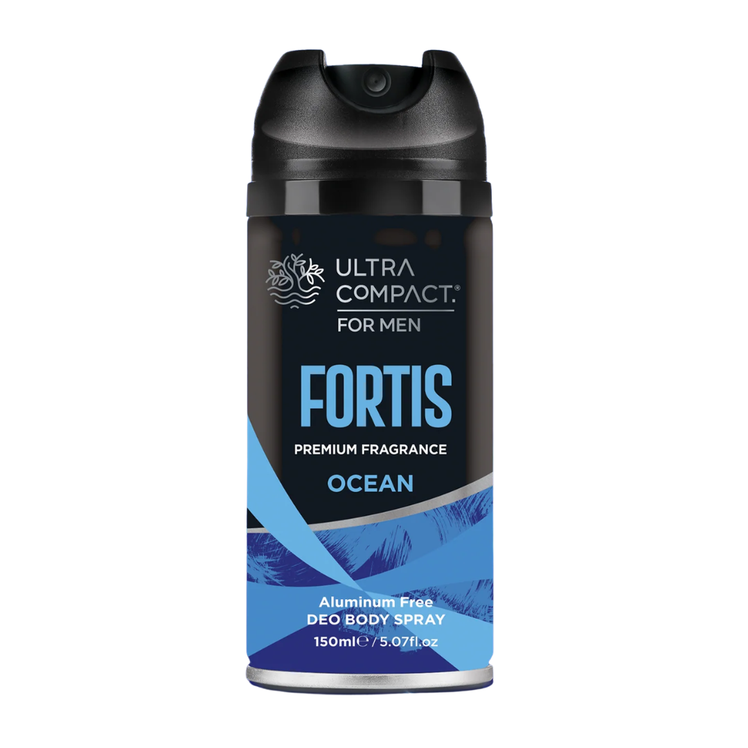 Ultra-Compact-Deodorant-Men-Fortis-Spray-150ml.png Ultra Compact Deodorant Men Fortis Spray 150ml – Image 1
